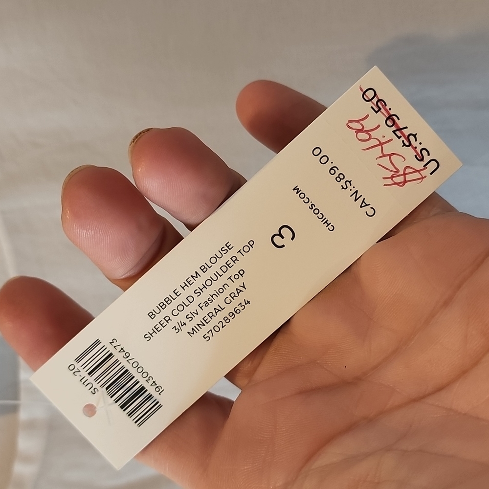 Chicos Bubble Hem Blouse - image 4